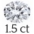 1.5 karaat (6*8 mm)