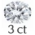 3 karaat (8*10 mm)