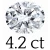 4.2 karaat (8*11 mm)