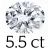 5.5 karaat (9*12 mm)