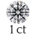 1 karaat (6.5 mm)