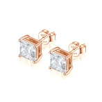 Orion – Princess Moissanite Oorknopjes Orion – Princess Moissanite Oorknopjes