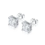 Orion – Princess Moissanite Oorknopjes Orion – Princess Moissanite Oorknopjes
