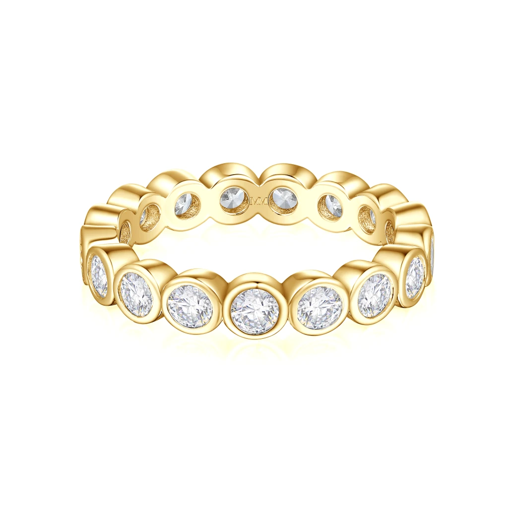 Orbella - Bezel Zet Moissanite Eternity Ring
