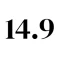 14.9 