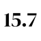 15.7 