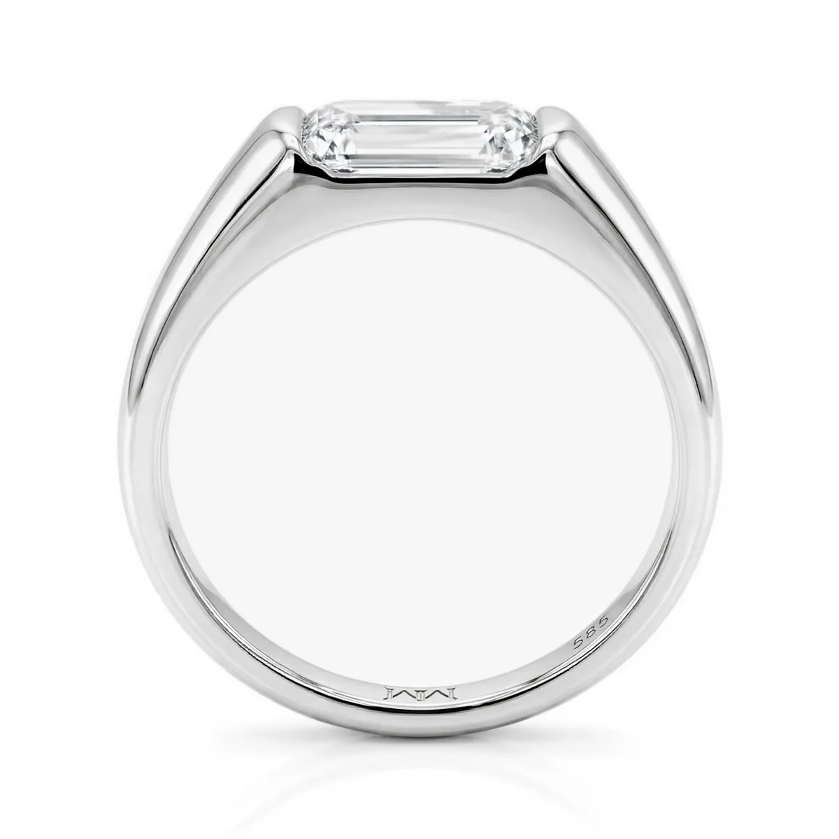 Portraitix - Heren Portrait Moissanite Ring 