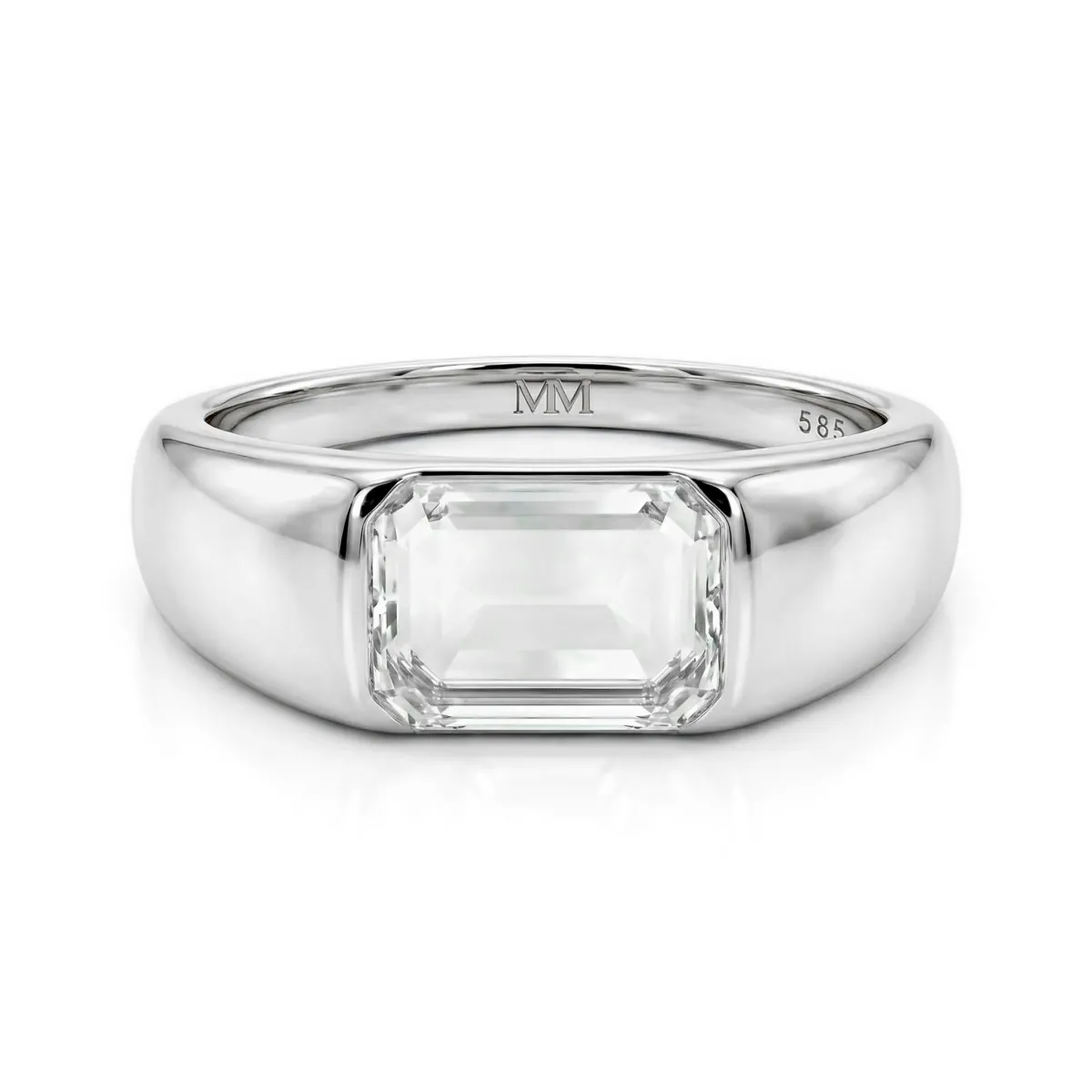 Portraitix - Heren Portrait Moissanite Ring 