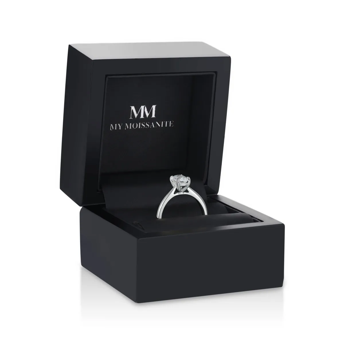 Elysium - Smaragd Solitair Moissanite Ring | My Moissanite