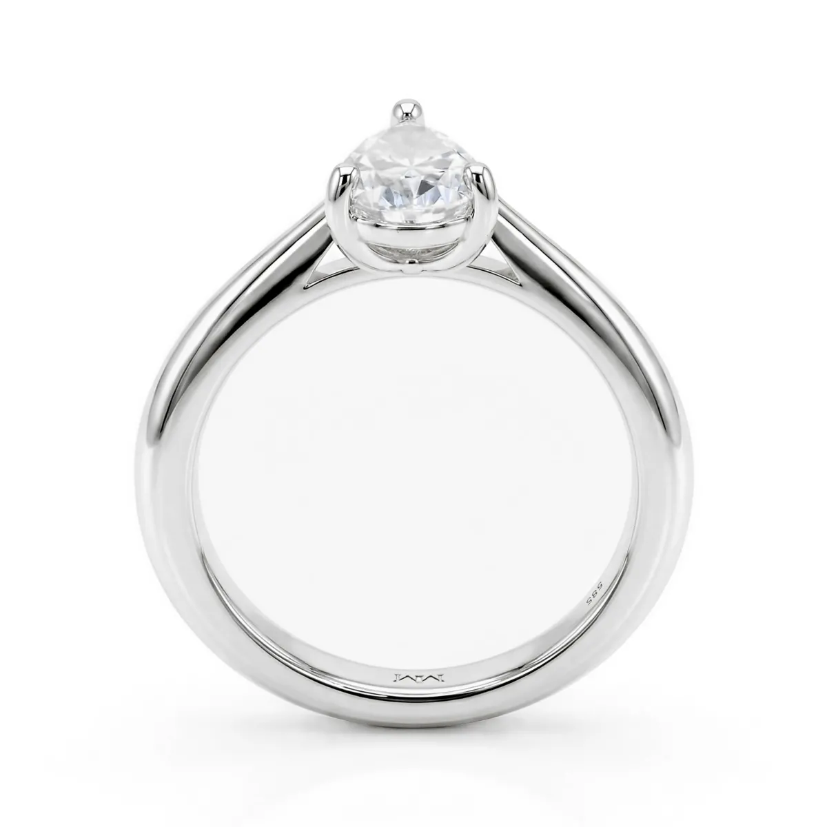 Larissa - Peer Solitaire Moissaniet Ring
