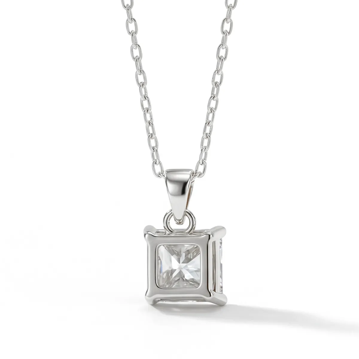 Regent - Princess Geslepen Moissanite Solitaire Hanger
