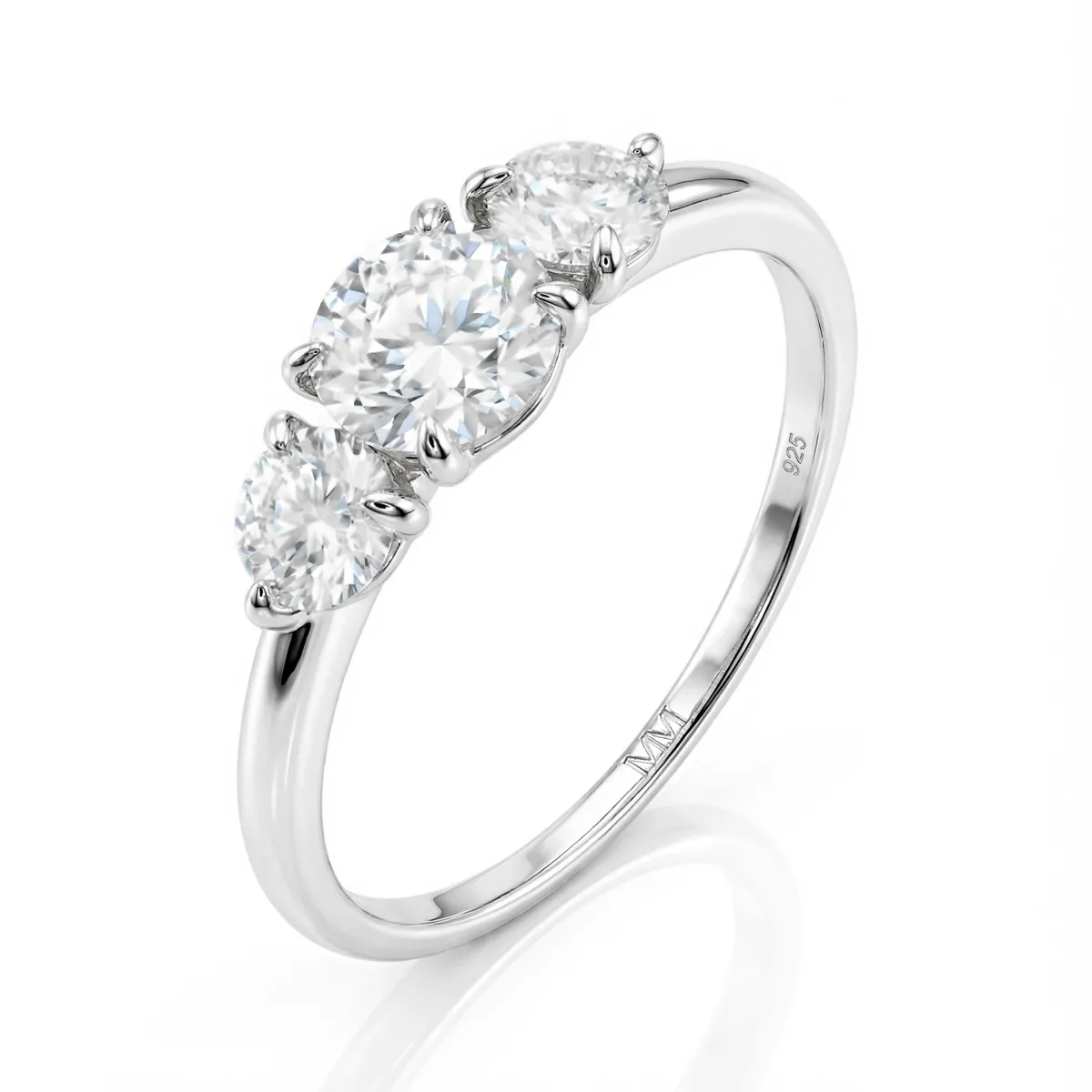 Aventine - Triple Moissanite Ring | My Moissanite