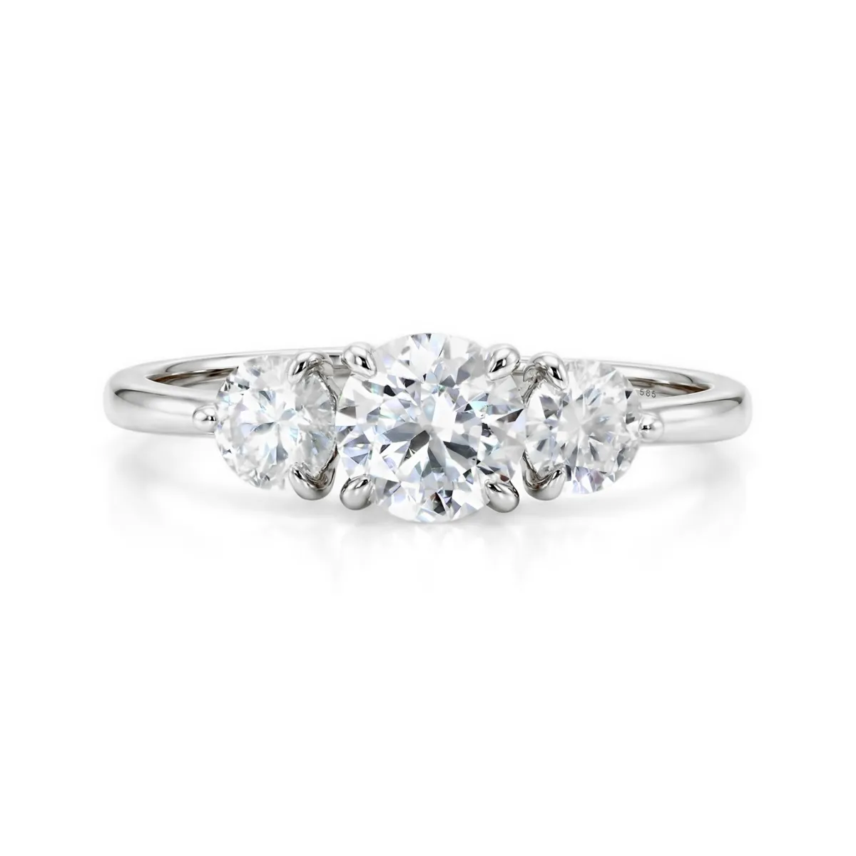 Aventine - Triple Moissanite Ring | My Moissanite