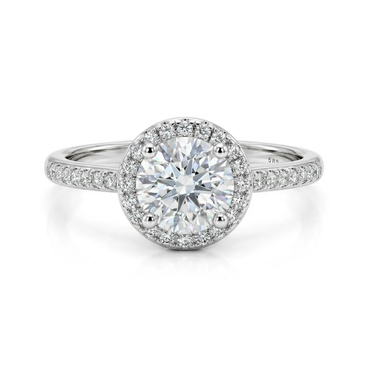 Seraphina - Moissanite Halo Verlovingsring | My Moissanite