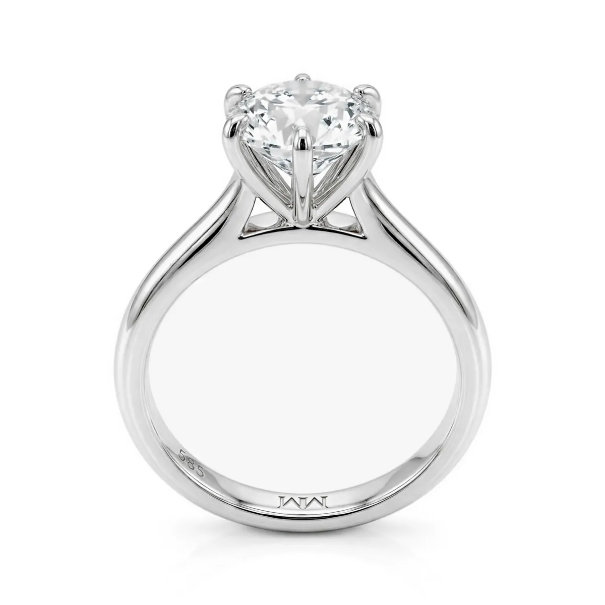 Circlique - Solitaire Moissanite Verlovingsring