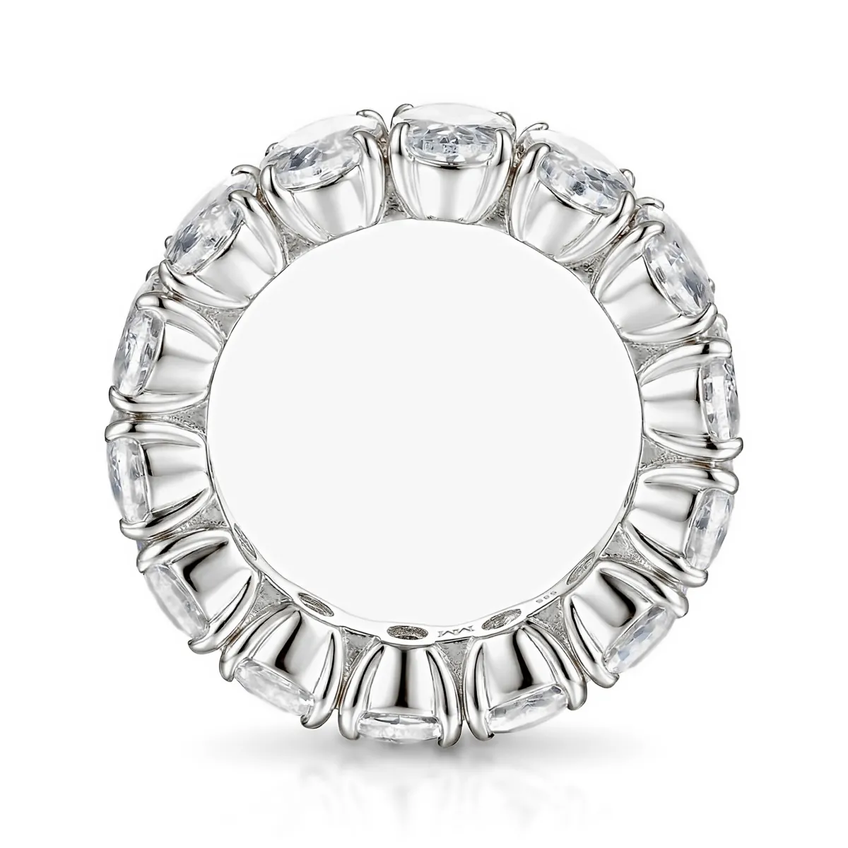 Daphne - Ovaal Geslepen Moissanite Full Eternity Ring