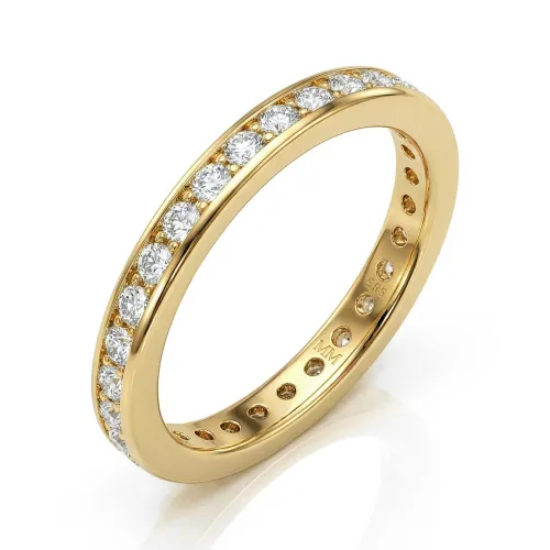 Zenora - Moissanite Eternity Ring Met Kanaalzetting