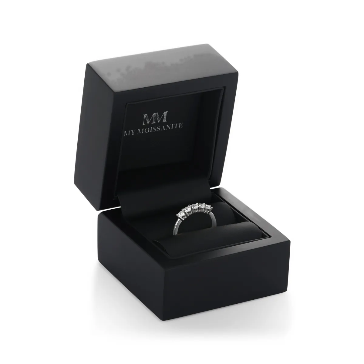 Quintella - 5 Stenen Moissanite Jubileumring