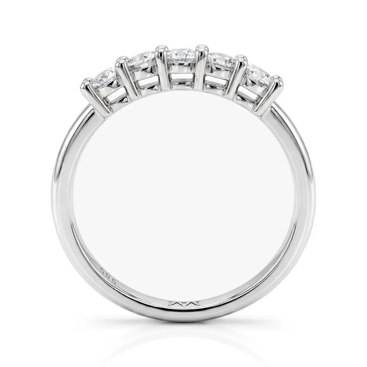 Quintella - 5 Stenen Moissanite Jubileumring