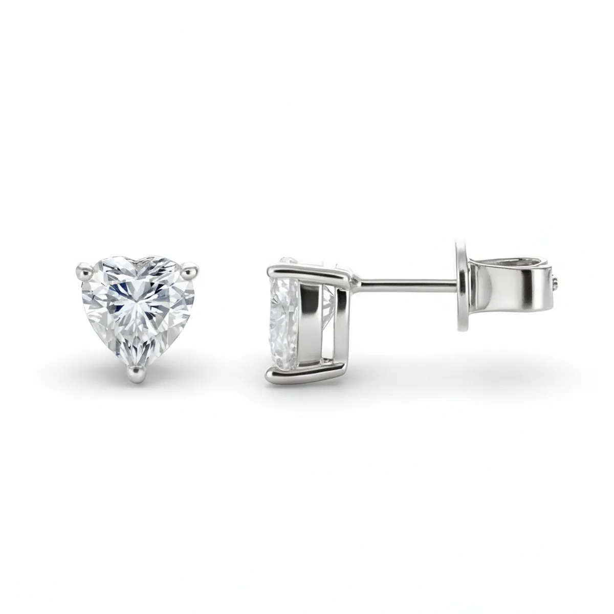 Allure - Moissanite Hartgesneden Oorbellen