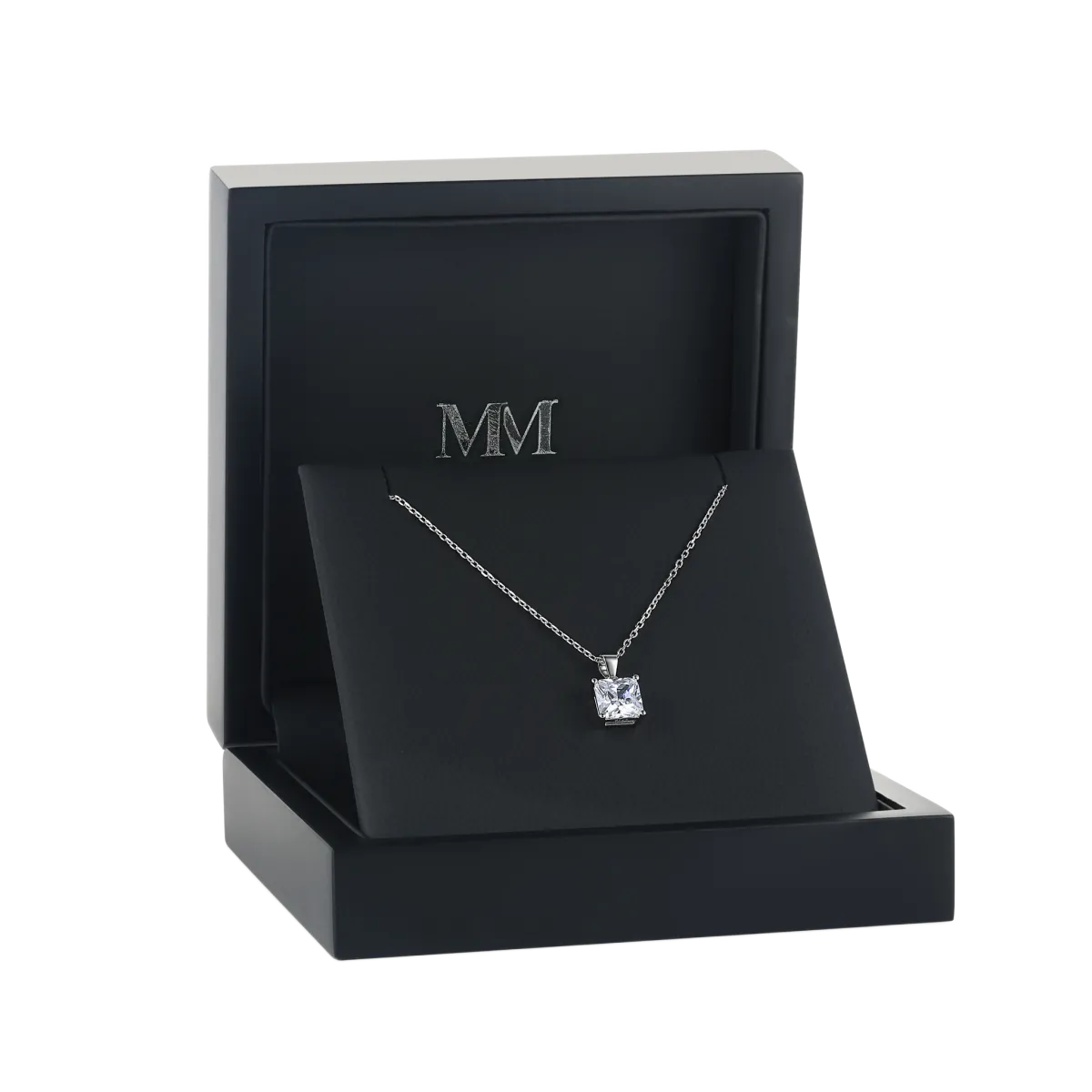 Regent - Princess Geslepen Moissanite Solitaire Hanger