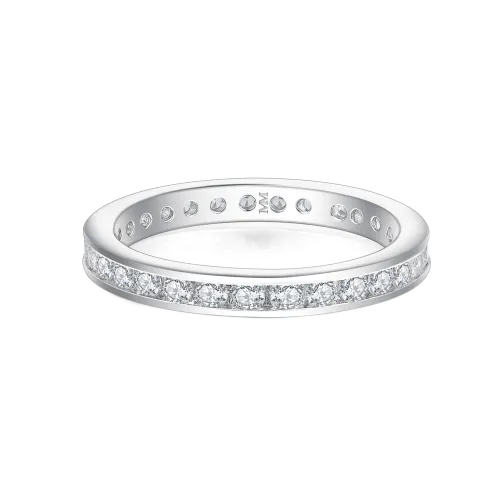 Zenora - Moissanite Eternity Ring with Channel Setting